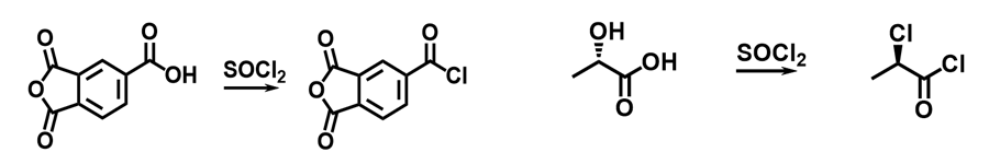 塩化チオニルによる塩素化反応