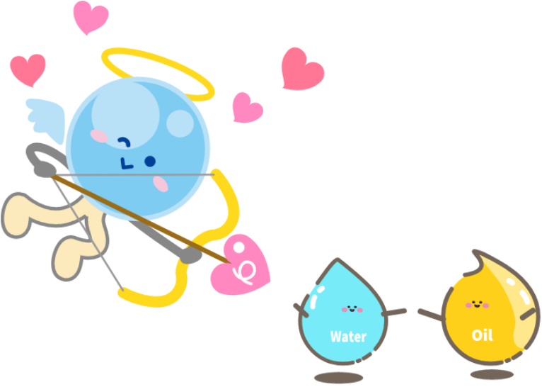 Phospholipids are like a Cupid for oil and water!